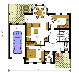 Floor plan of ground floor - PREMIER 150
